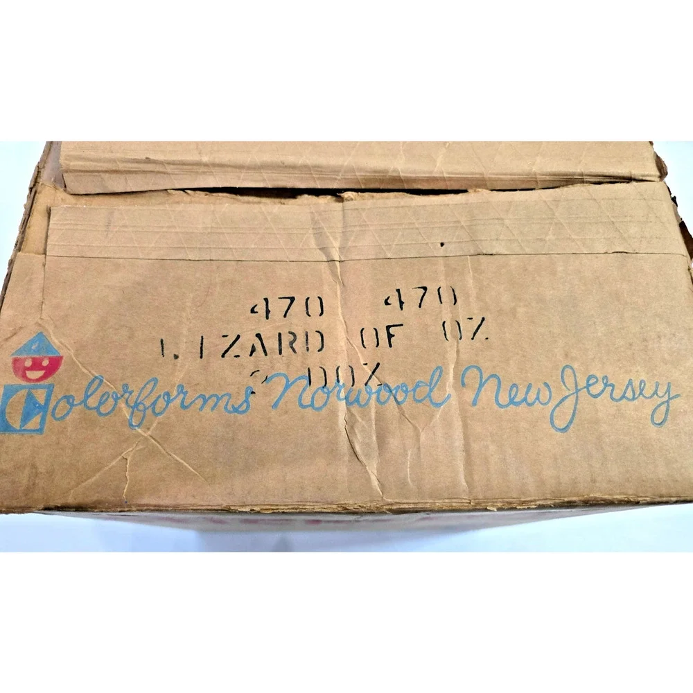 1967 Colorforms Wizard Of Oz Master Shipping Carton #470 Off To See The Wizard